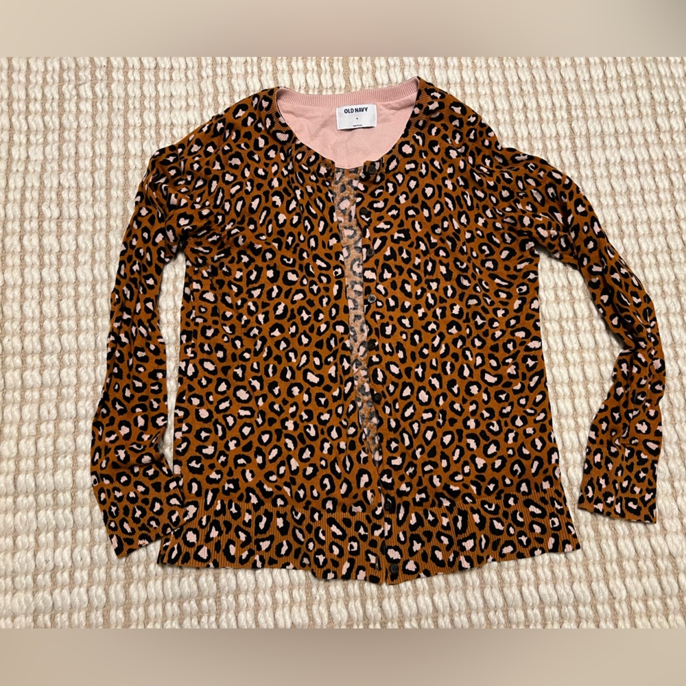 Leopard print cardigan